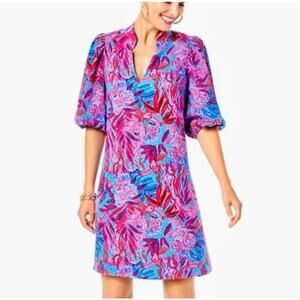 Lilly Pulitzer Arcella Dress Ruby Red Wild
Times Size 0